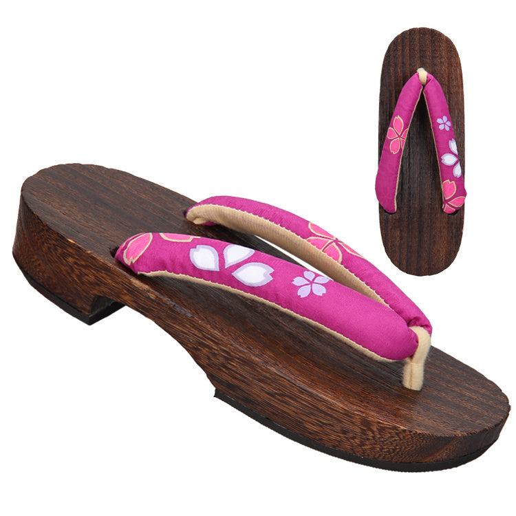 Ladies Fashion Solid Wood Paulownia Health Slippers