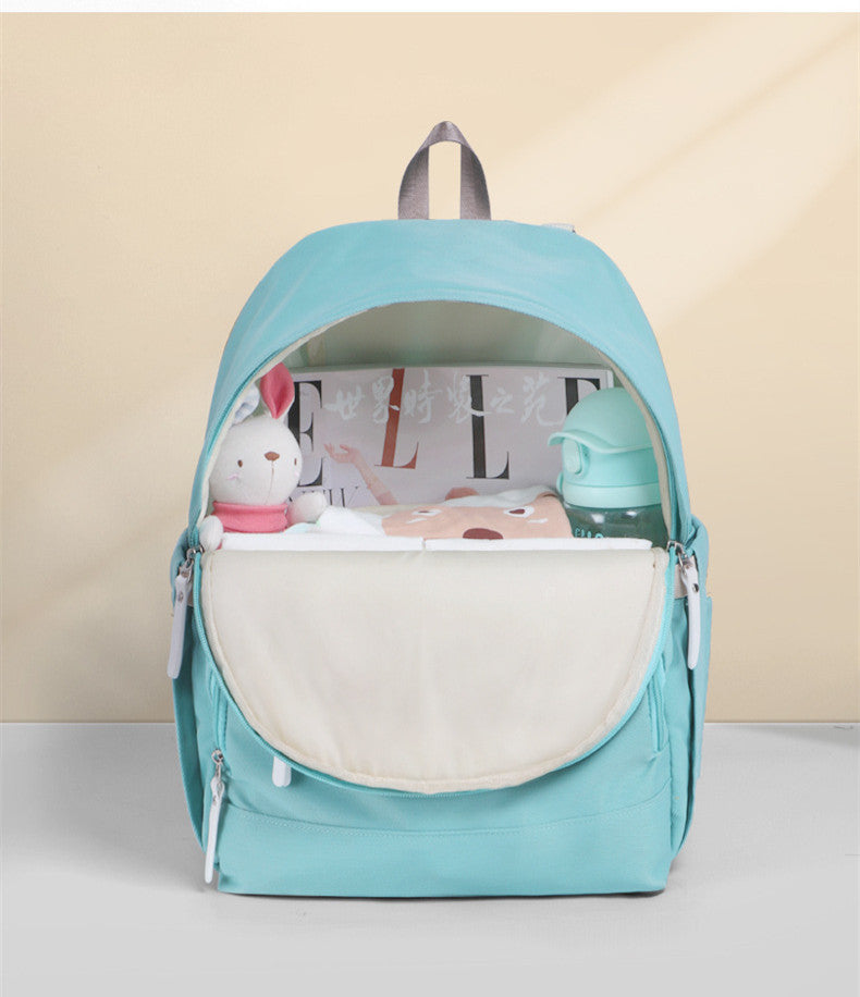 Waterproof Multifunctional Bright Color Double Shoulder Mother And Baby Bag