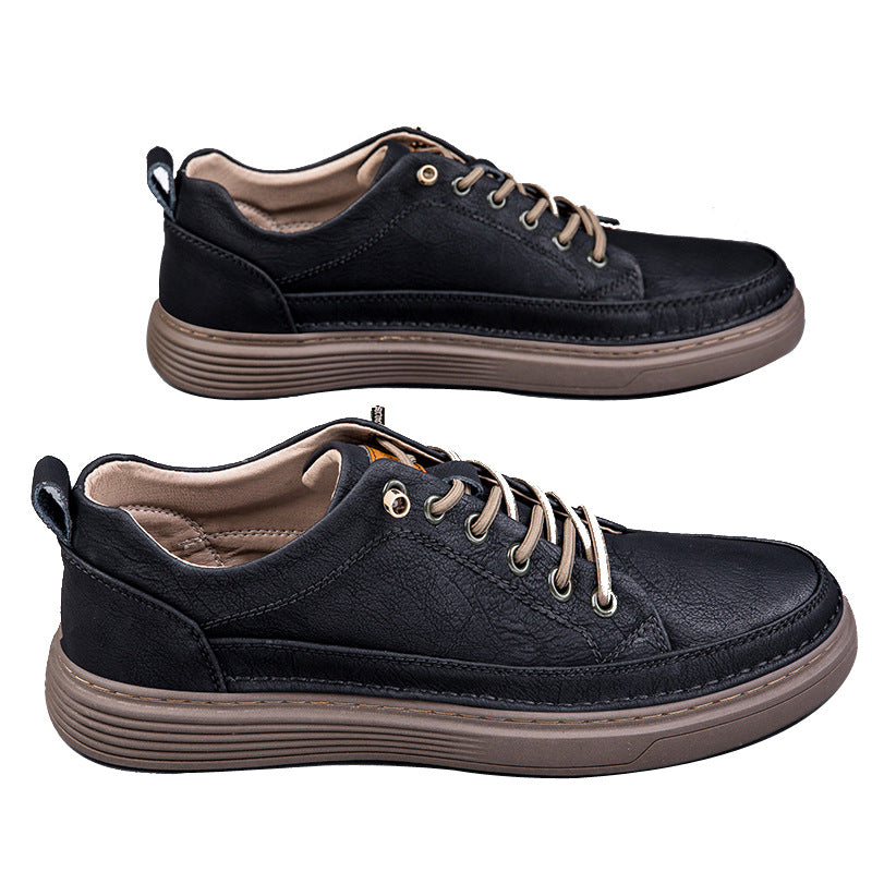 Zapatos de hombre talla grande suela suave retro