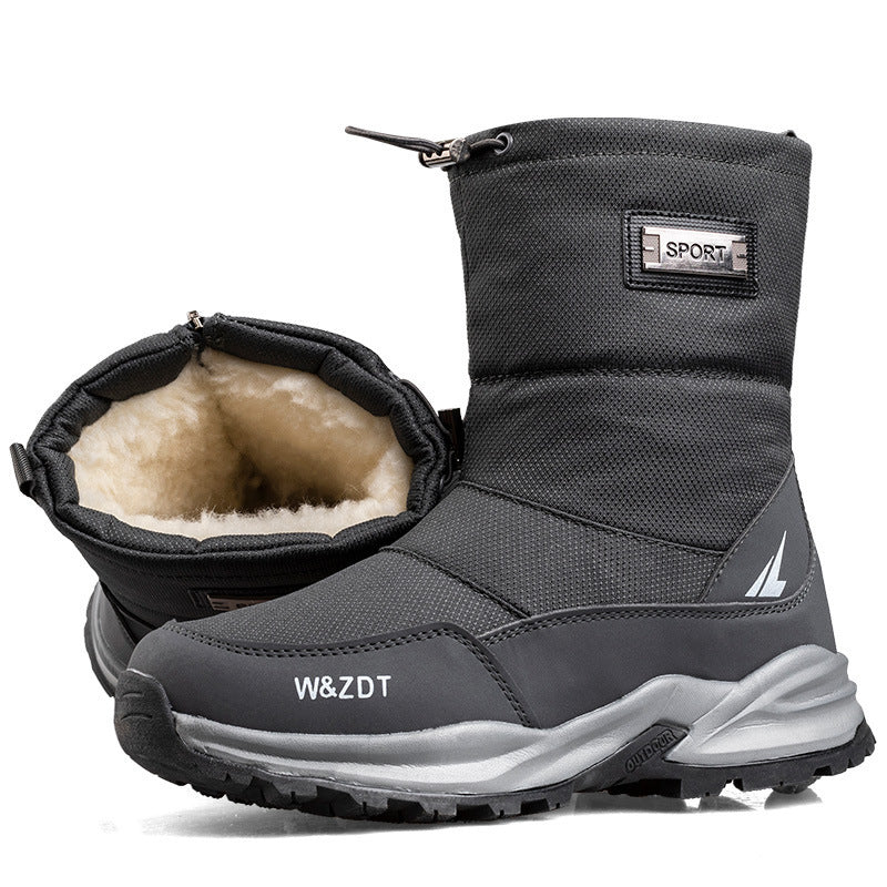 Botas de nieve antideslizantes impermeables para exteriores e invierno para hombre