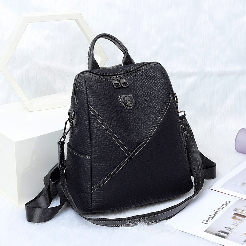 Korean Style Leather Fashion Handbags With Personality And Versatile Travel