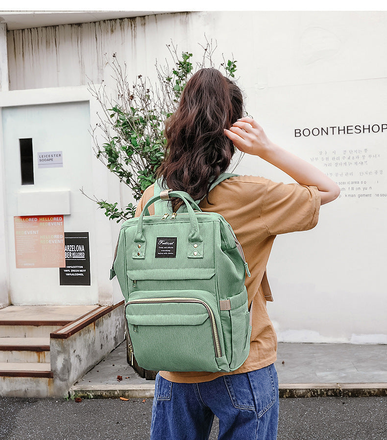 Mochila de viaje al aire libre de gran capacidad para mamá, mamá y bebé