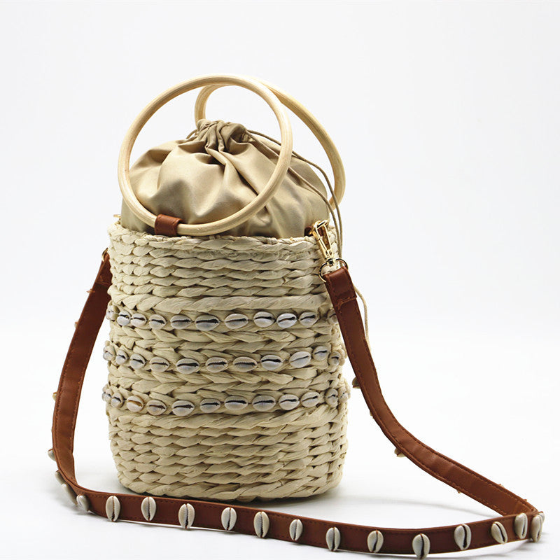 Urban Simple New Straw Shell Woven Bag