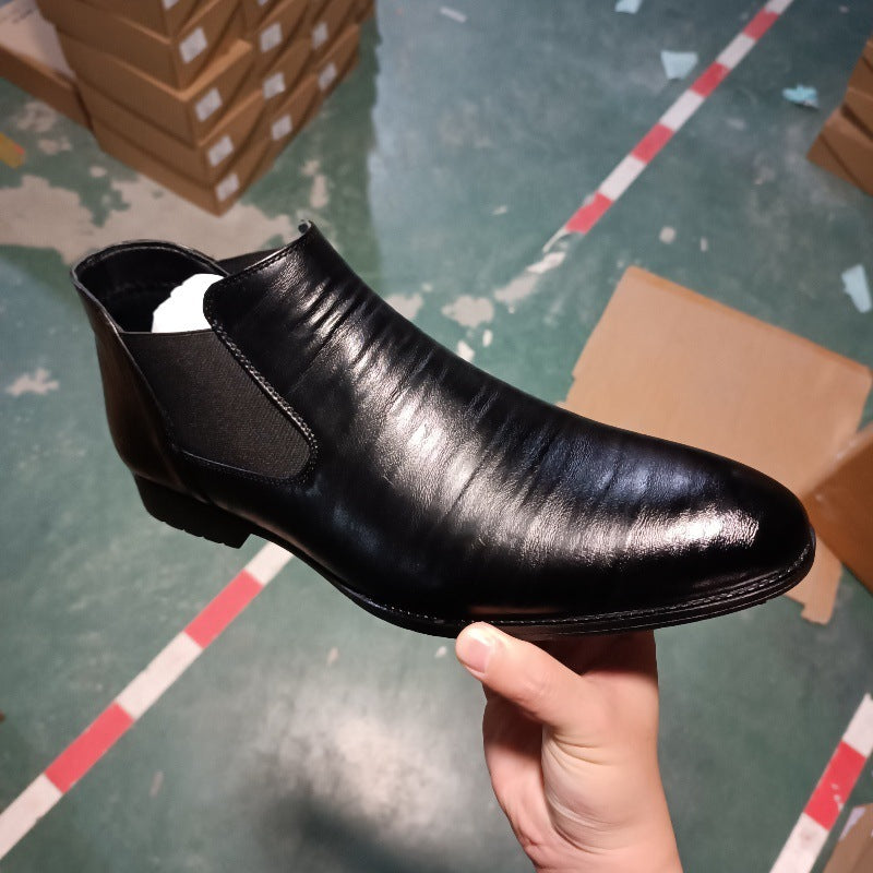 Zapatos de cuero de talla grande para negocios y ocio para hombres