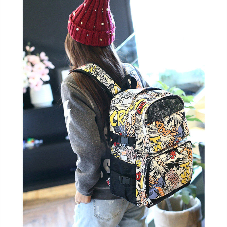 Women's Korean Style Large Capacity Travel Bag Backpack