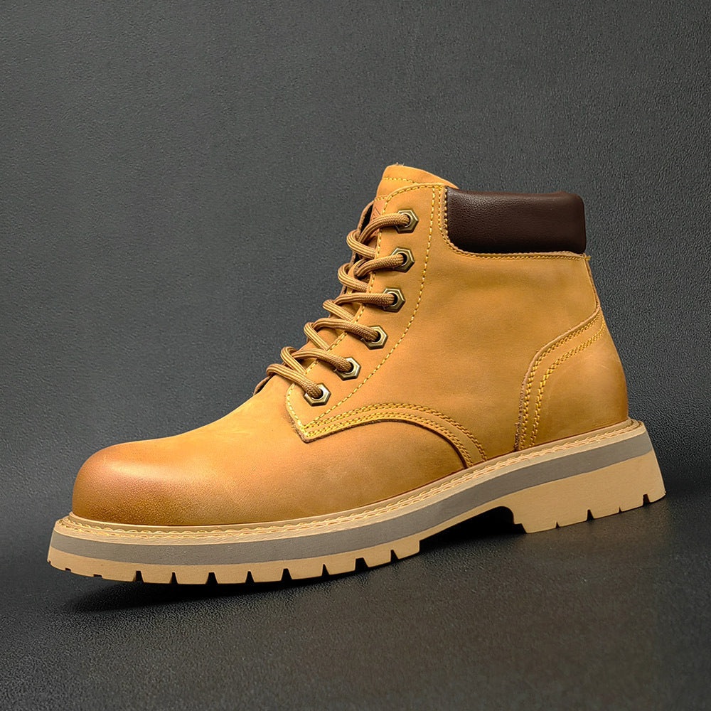 Botas de cuero casuales de hombre