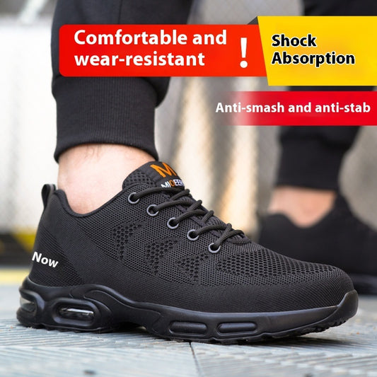 Anti-smashing And Anti-penetration Four Seasons Soft Breathable Work Shoes