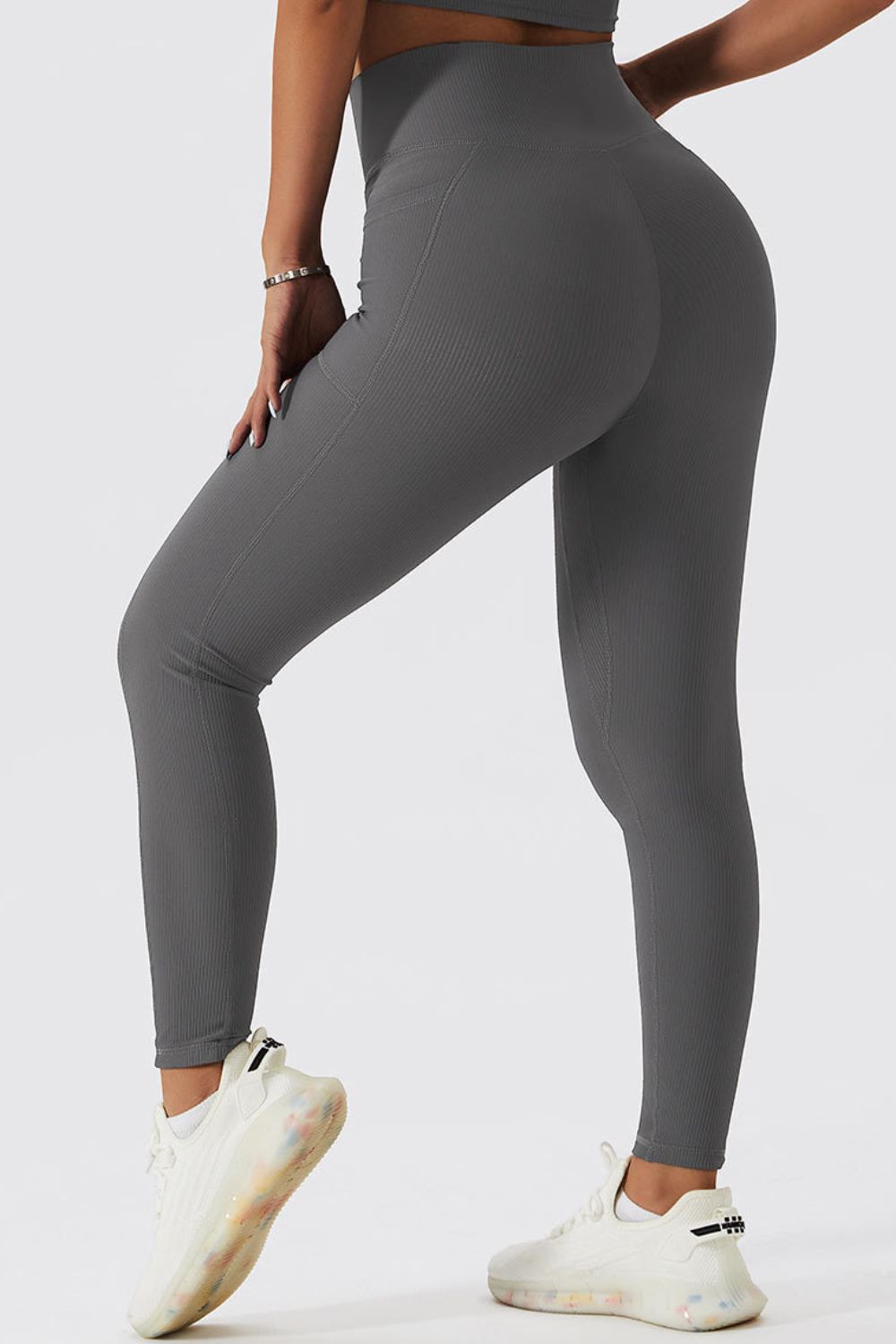 Leggings deportivos con cintura cruzada Basic Bae