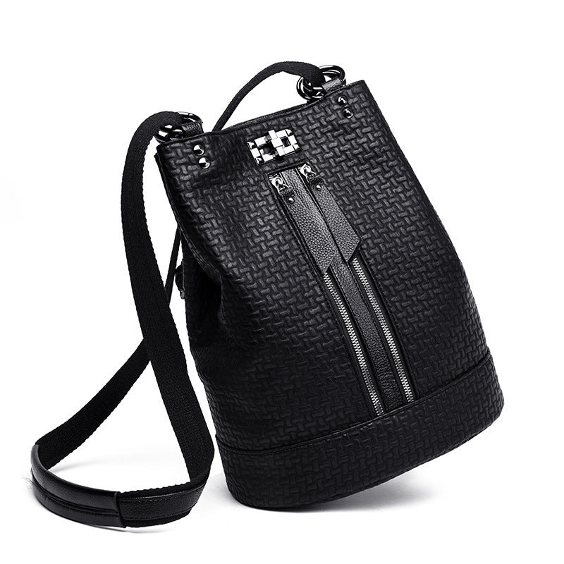 Bolsos de cuero, mochila escolar coreana de moda, mochila informal antirrobo