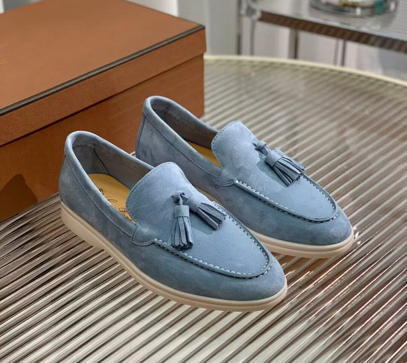 Fashion Suede Tassel Slip-on Loafers