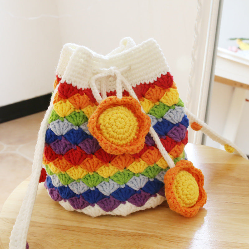 Handbag Xiangyu Handmade Knitted Woolen Bag