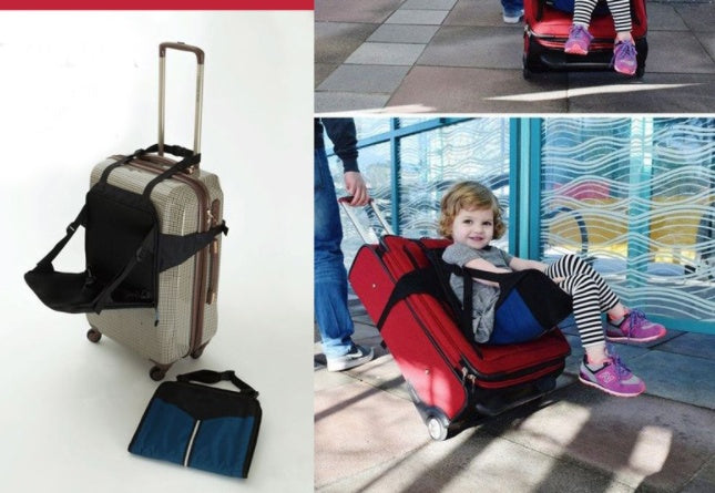 Chaise pliante de voyage pour enfants avec fixation de sécurité portable et siège