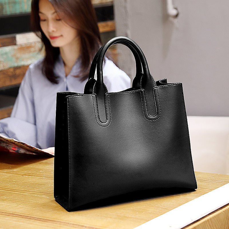 Sac à main grande capacité sac messager à une épaule en cuir véritable pour femme