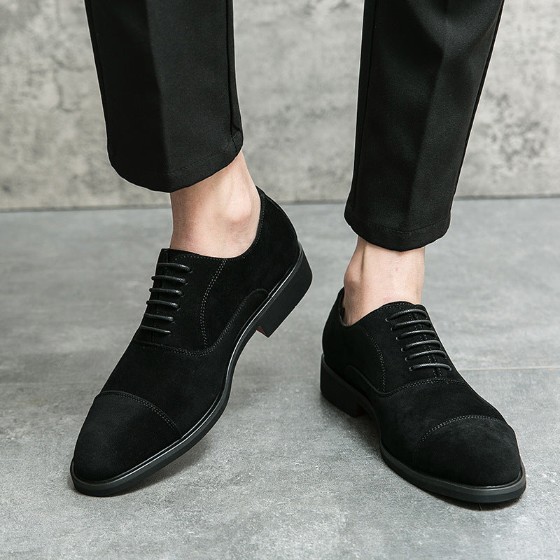 Frosted Business Casual Leather Shoes