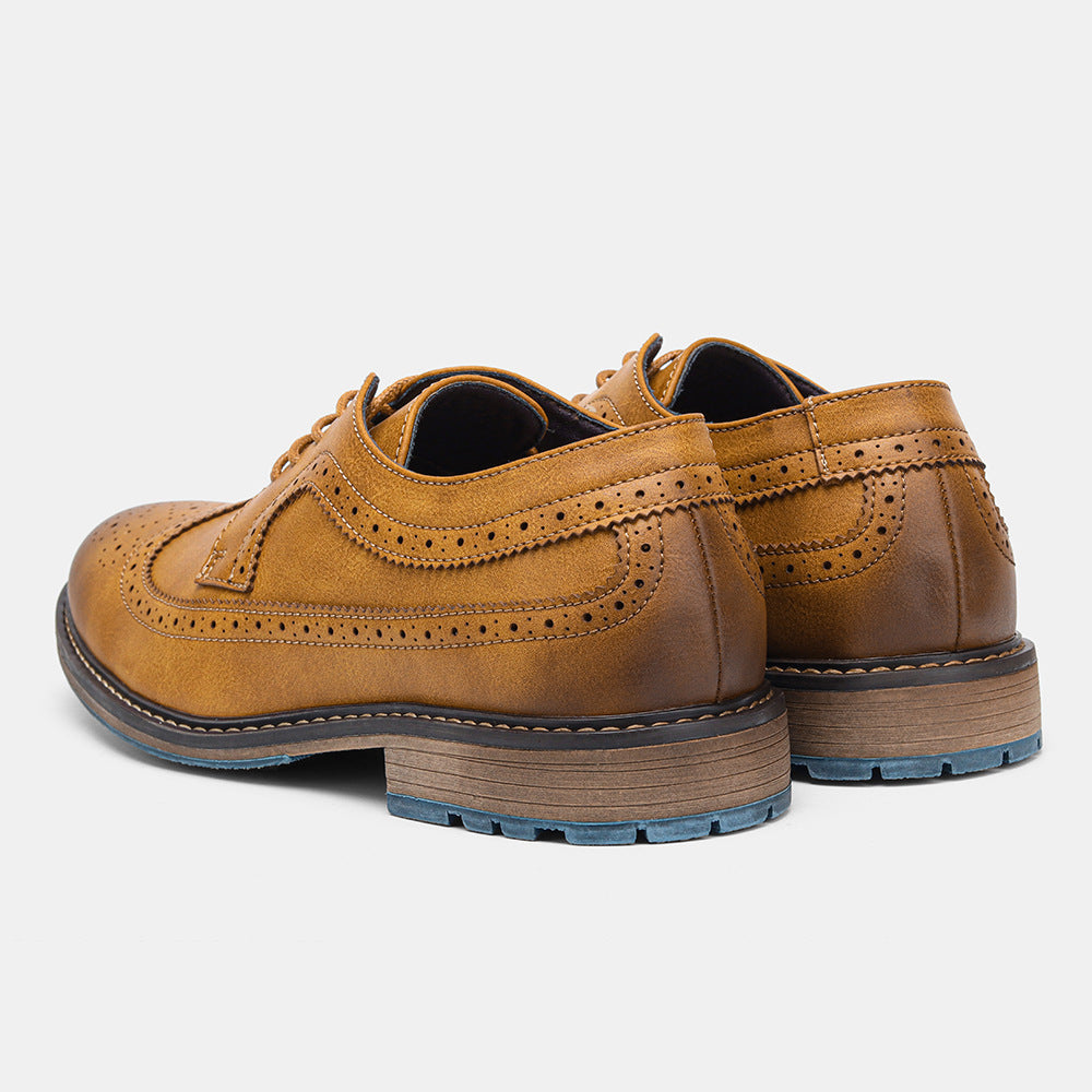 Zapatos brogue vintage de moda para hombre