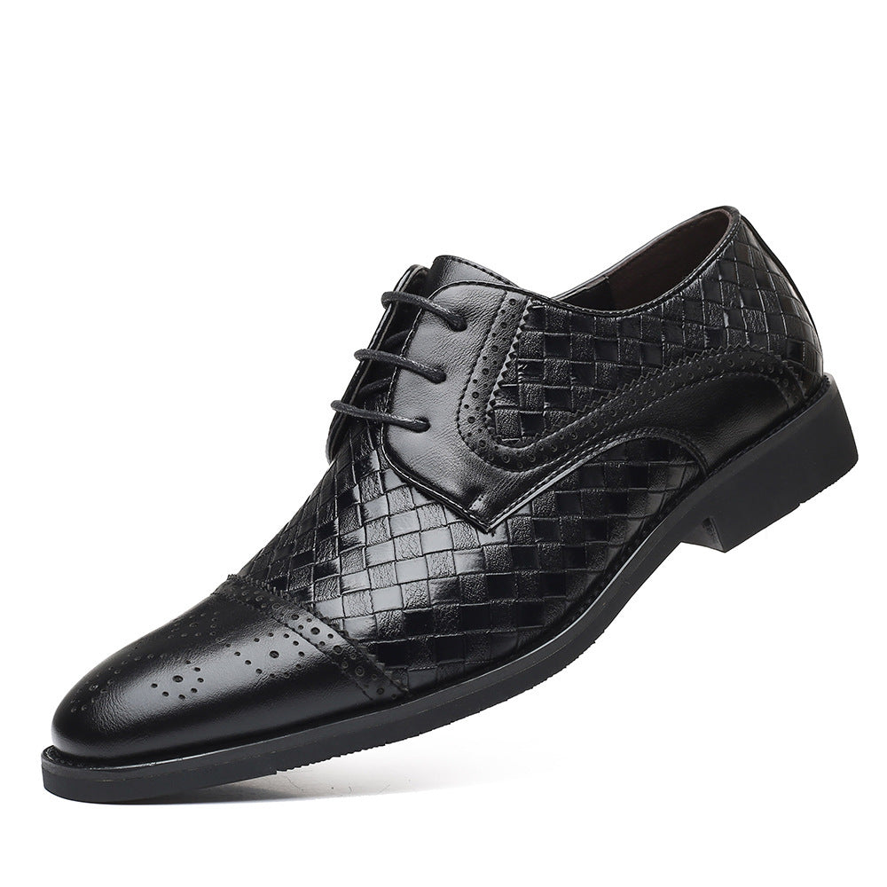 Zapatos de cuero casuales de negocios de moda para hombres