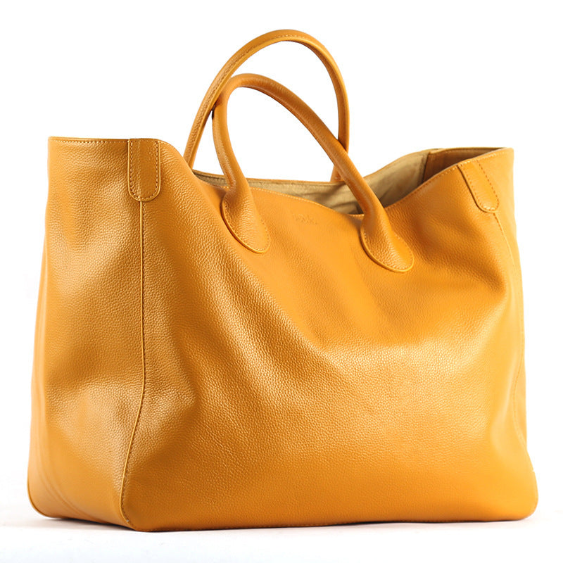 Top Layer Leather Hand-held Fashionable Ladies Tote Bag