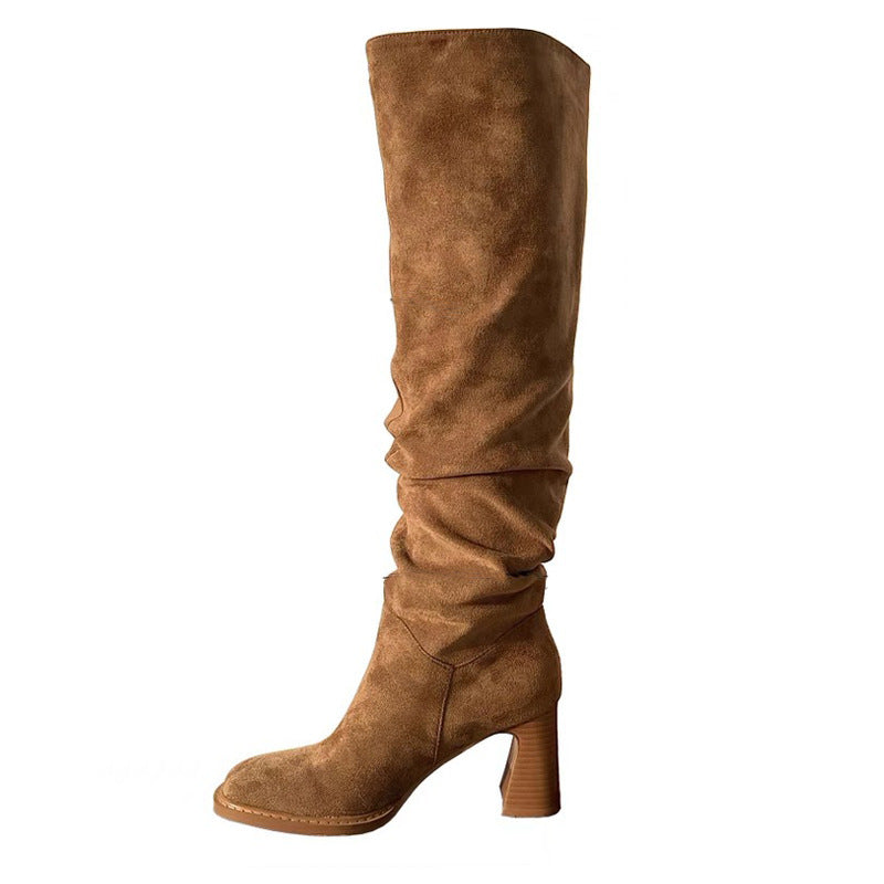 Botas de mujer estilo pelo con circunferencia de tubo grande de High Knight