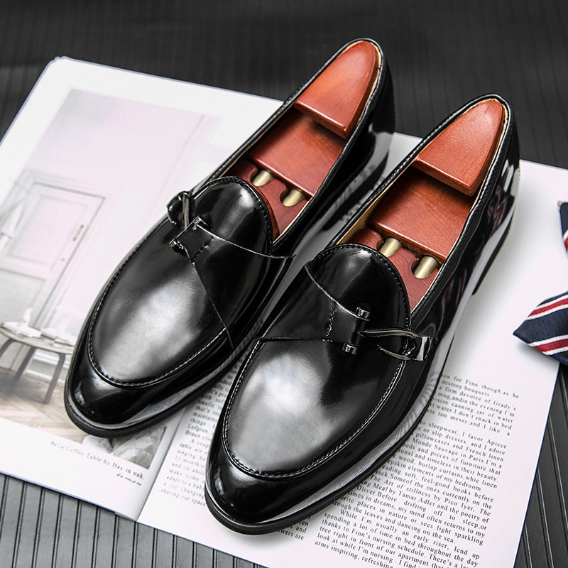 Chaussures décontractées en cuir de style britannique pour hommes