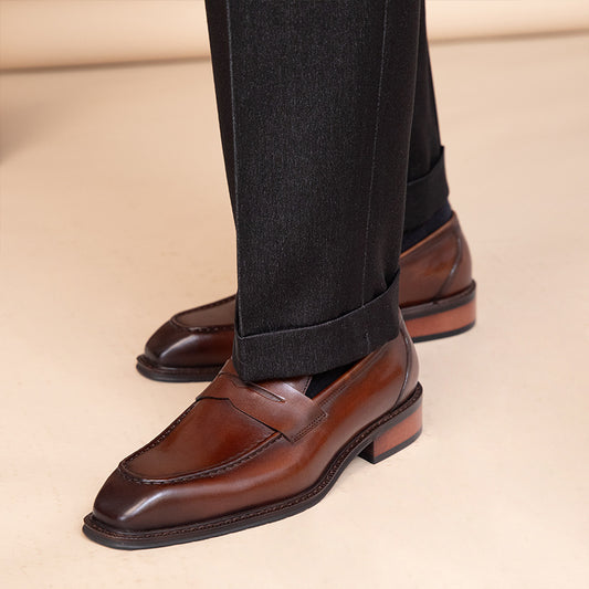 Chaussures de loisirs en cuir pour hommes