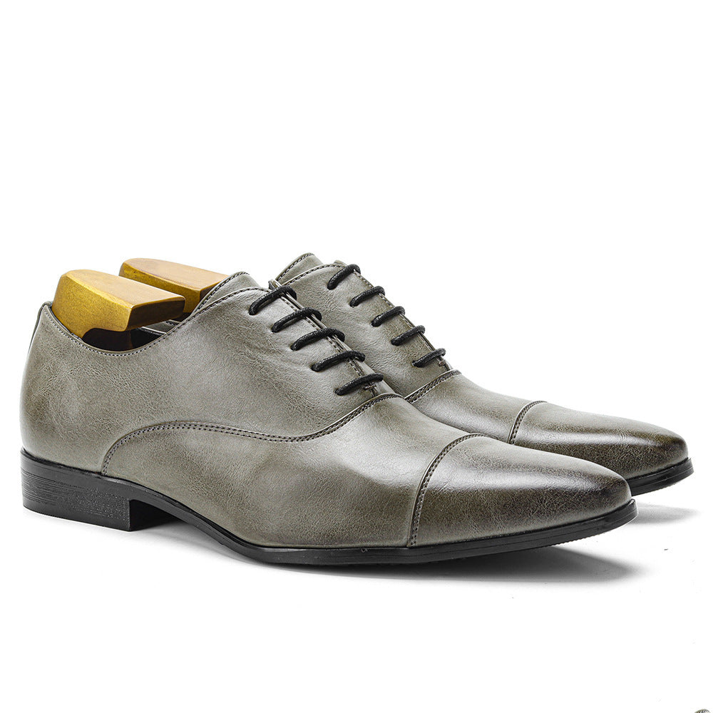 Chaussures d'affaires Oxford pointues haut de gamme Chaussures habillées classiques britanniques confortables de couleur rub