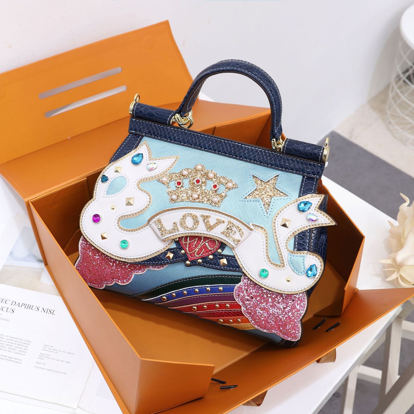 Hand-held Messenger Heavy Handmade Ladies Bag Daily Universal Bag