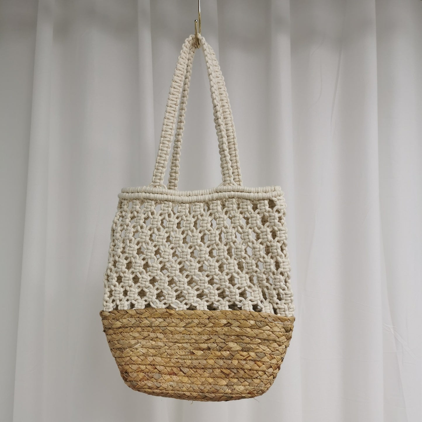 Shoulder Seaside Holiday Vegetable Basket Mesh Bag