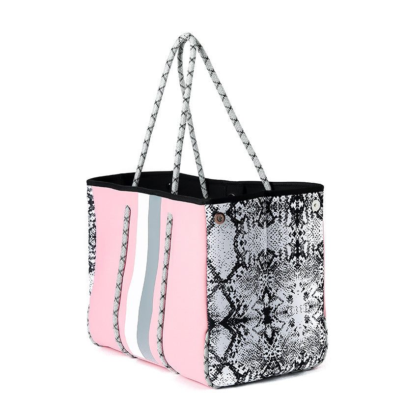 Fashion Neoprene One-shoulder Portable Beach Bag