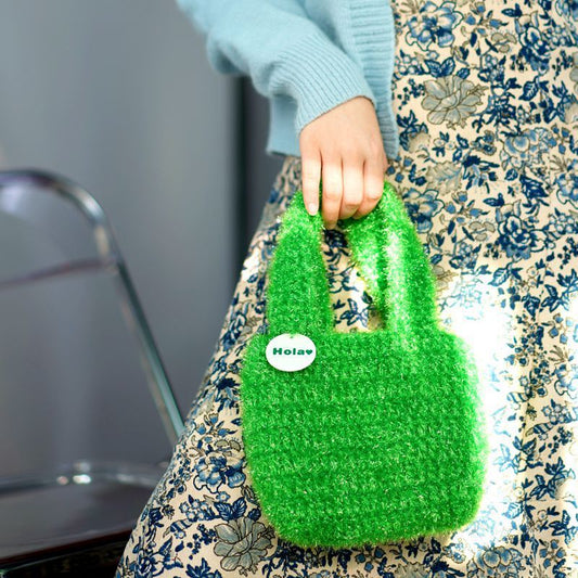 Retro Fashion Women's Style Knitted Handbag