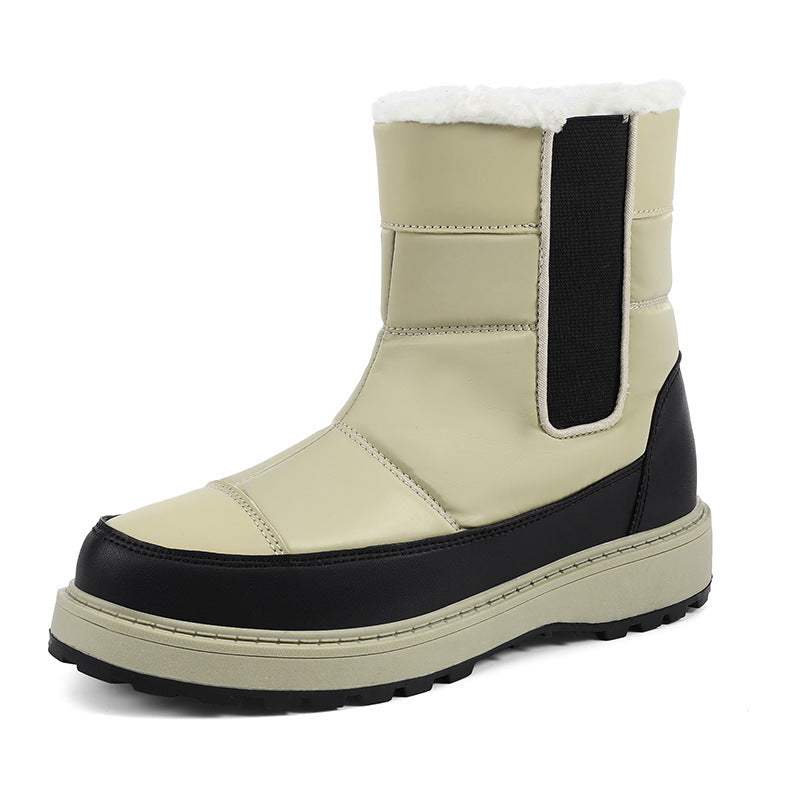 Snow Boots Women's Short Warm Velvet Padded Thickened