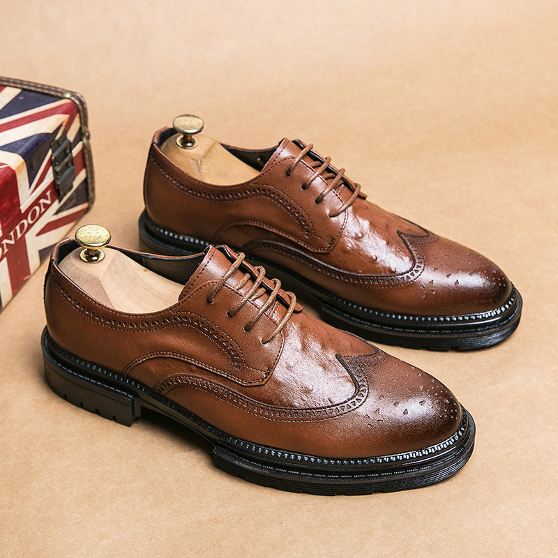 Chaussures d'affaires en cuir pour hommes de style britannique