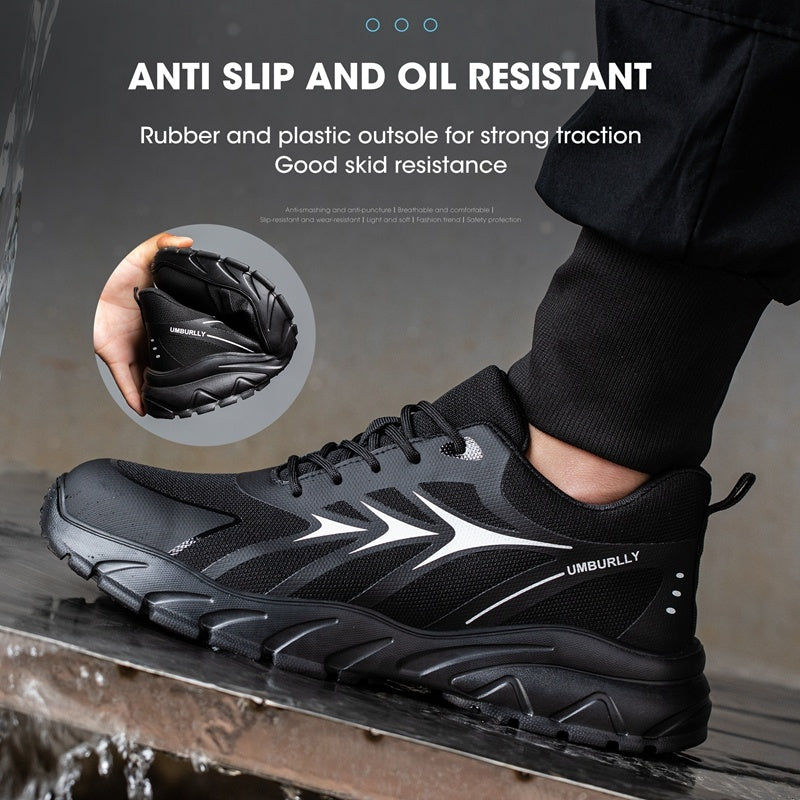 Labor Protection Anti-smashing And Anti-penetration Safety Shoes Steel Toes