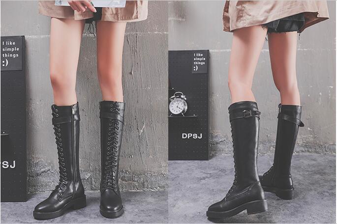 Women Long Boots High Boots Flat Boots Big Size