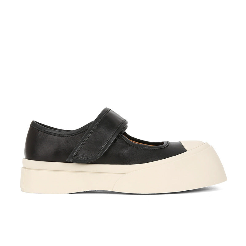 Zapatos Mary Jane con plataforma y velcro para mujer