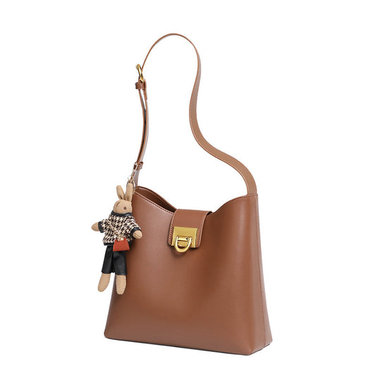 New Trendy Leather Fashion Bucket Bag