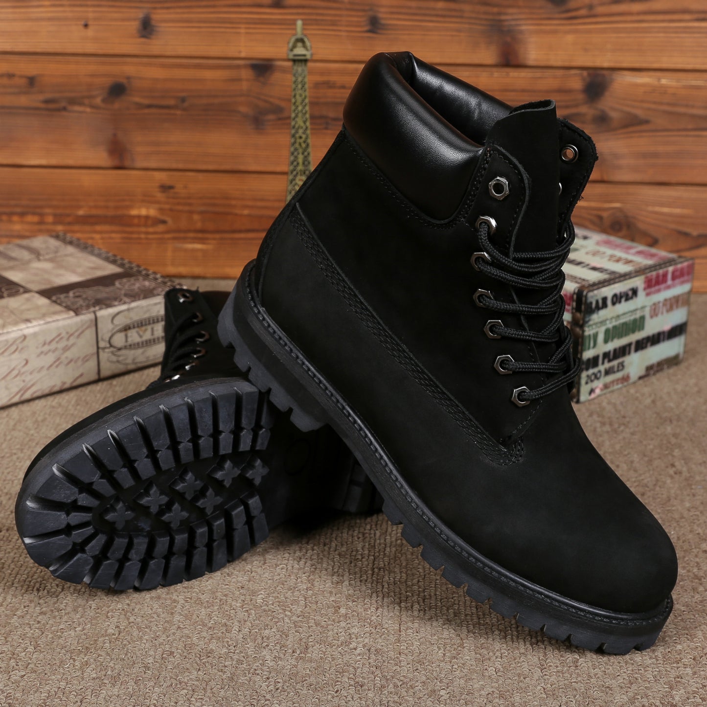 Men's Fashionable Warm High-top Boots