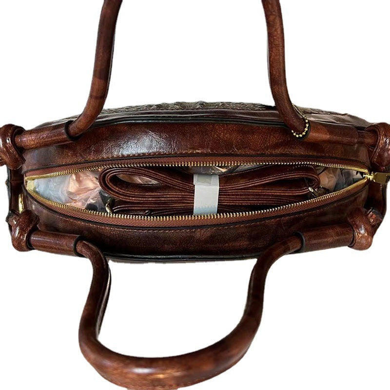 New Vintage Head Layer Cowhide Leather Bag