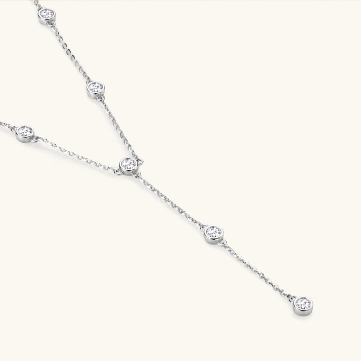 Collier en argent sterling 925 avec moissanite de 1,1 carat