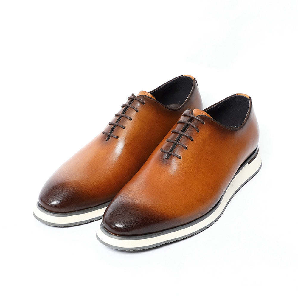 Zapatos de negocios Oxford de alta gama hechos a mano para hombre