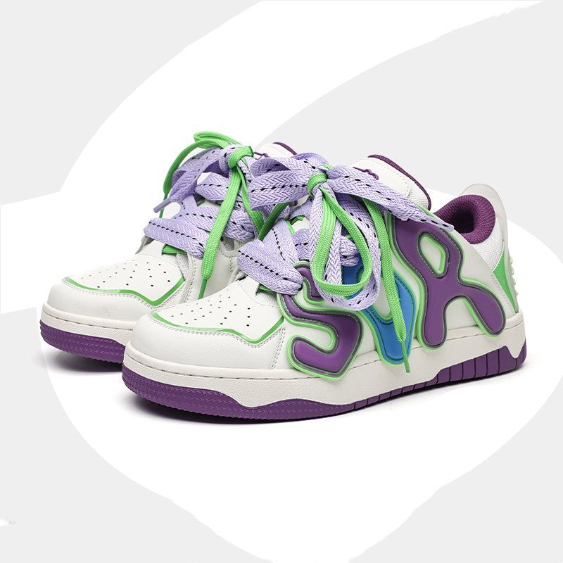 Purple Bread Shoes Couple Casual Shoes