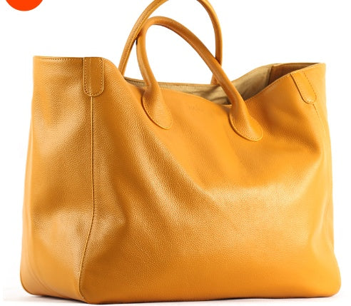 Sac à main en cuir de vachette de grande capacité pour femme automne et hiver