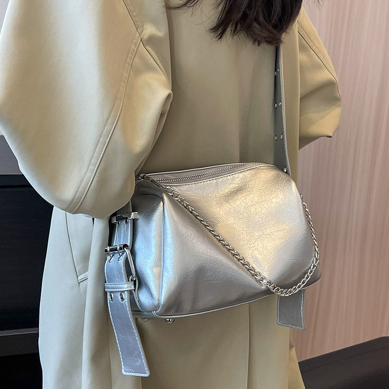 Sac à bandoulière tendance et de grande capacité pour femme