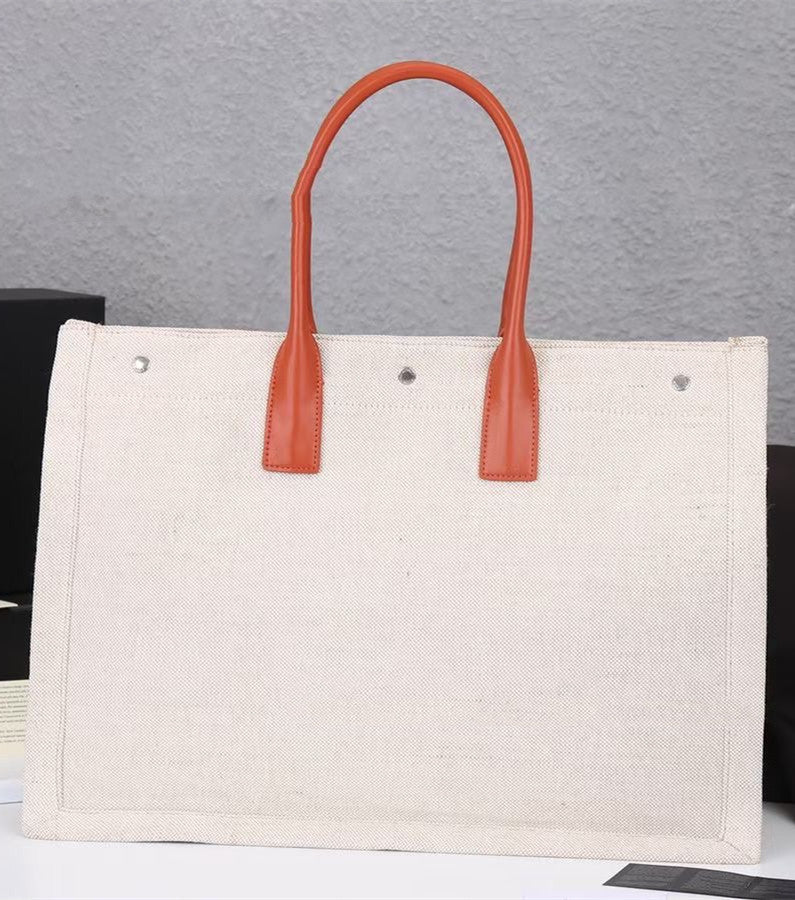 Sac fourre-tout en toile pour femme grande capacité