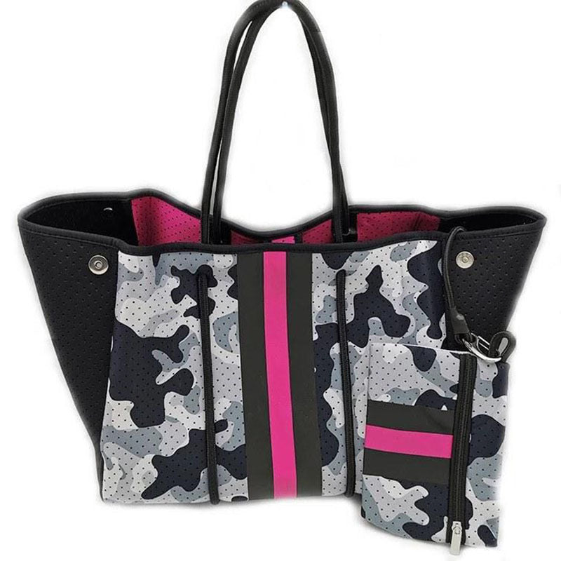 Bolso de hombro de viaje con estampado de gran capacidad para mujer