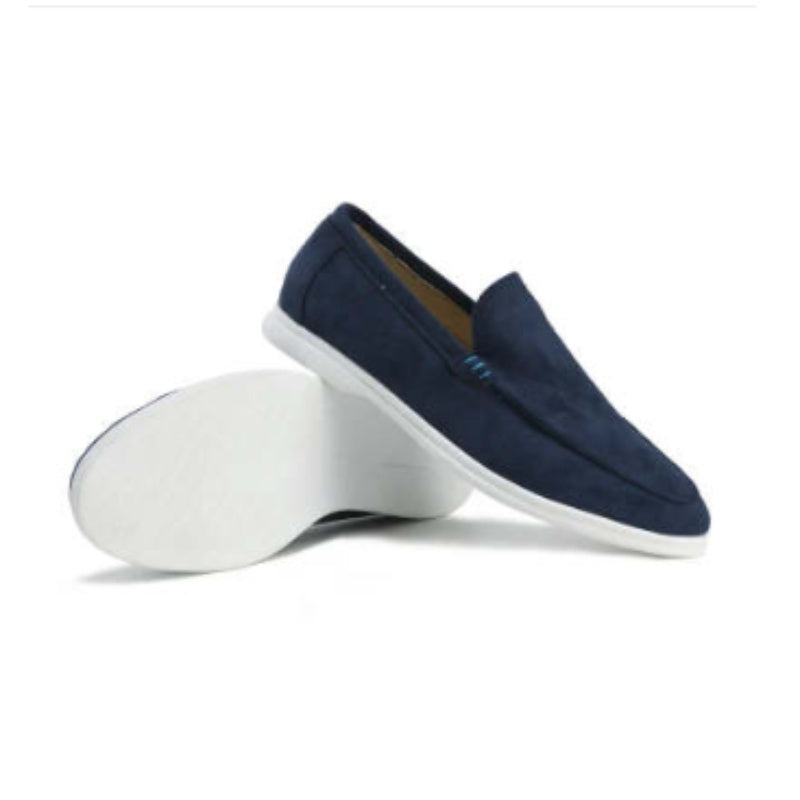 Mocassins en cuir de mouton nubuck à semelle souple pour hommes