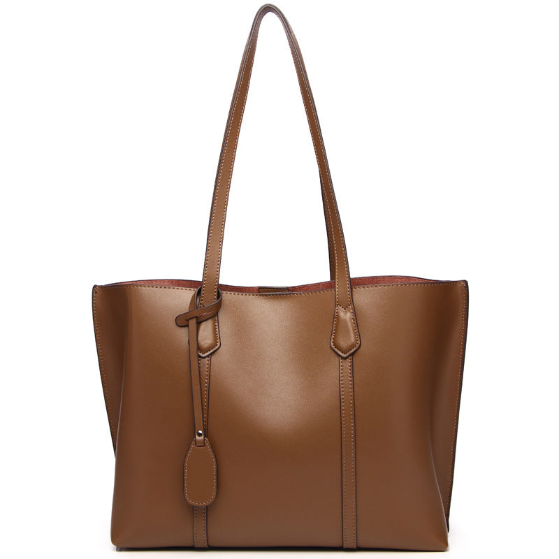 Large Capacity Leather Shoulder Tote Bag