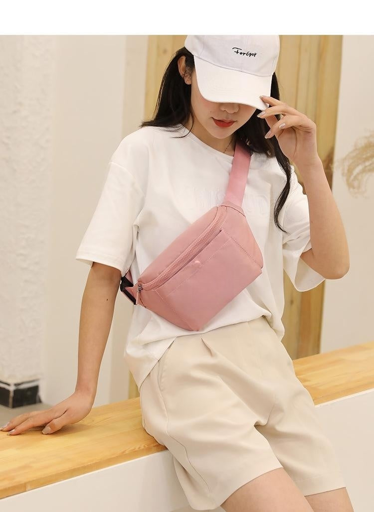 Bolso de pecho moderno para mujer, bolso de cintura sencillo e informal, bolso de cajero para teléfono móvil a prueba de agua