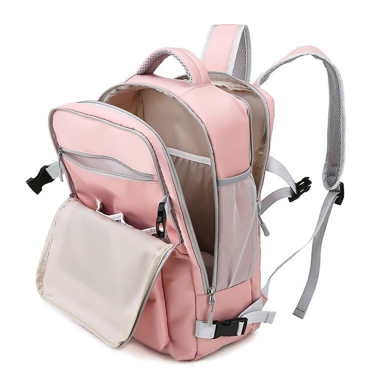 Solid Color Fashion Travel Backpack Dry And Wet Separation