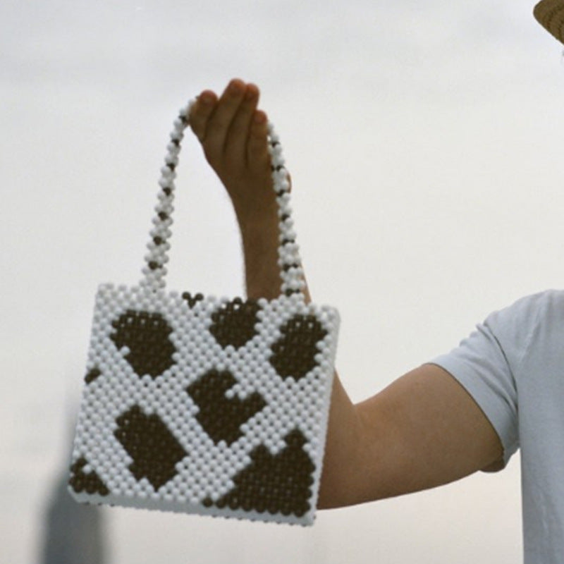 Woven Beaded Bag With Various Pattern Puzzles