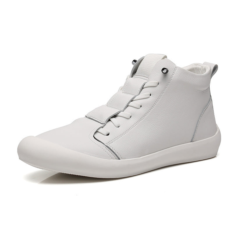 Men's Leather High-top Casual Ankle Boots